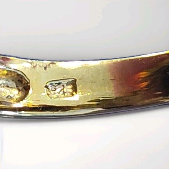 CISS 925 Sterling Silver 12mm Trillion Cut Smokey Quartz Cocktail Ring Size 8.5 - Picture 5 of 7